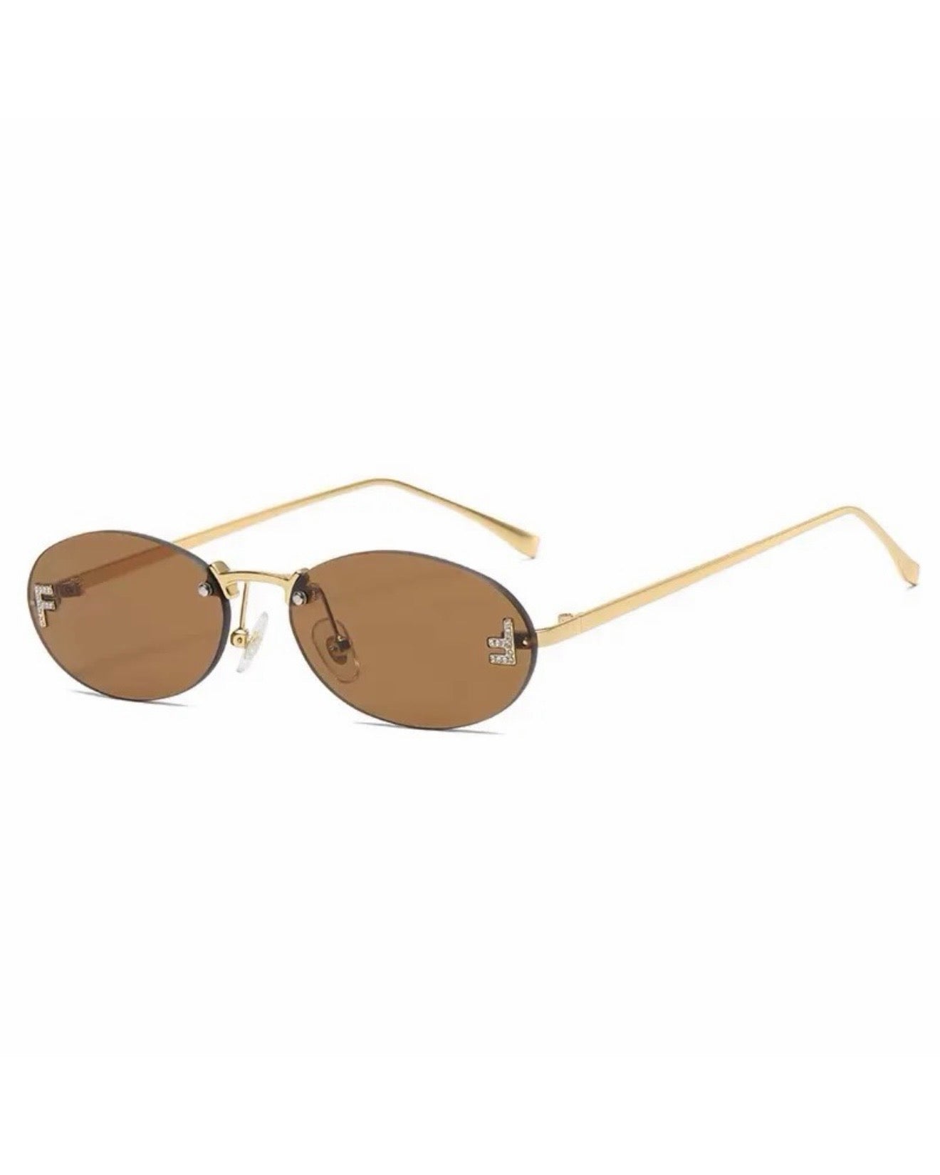 Fendi Rimless Round Sunglasses