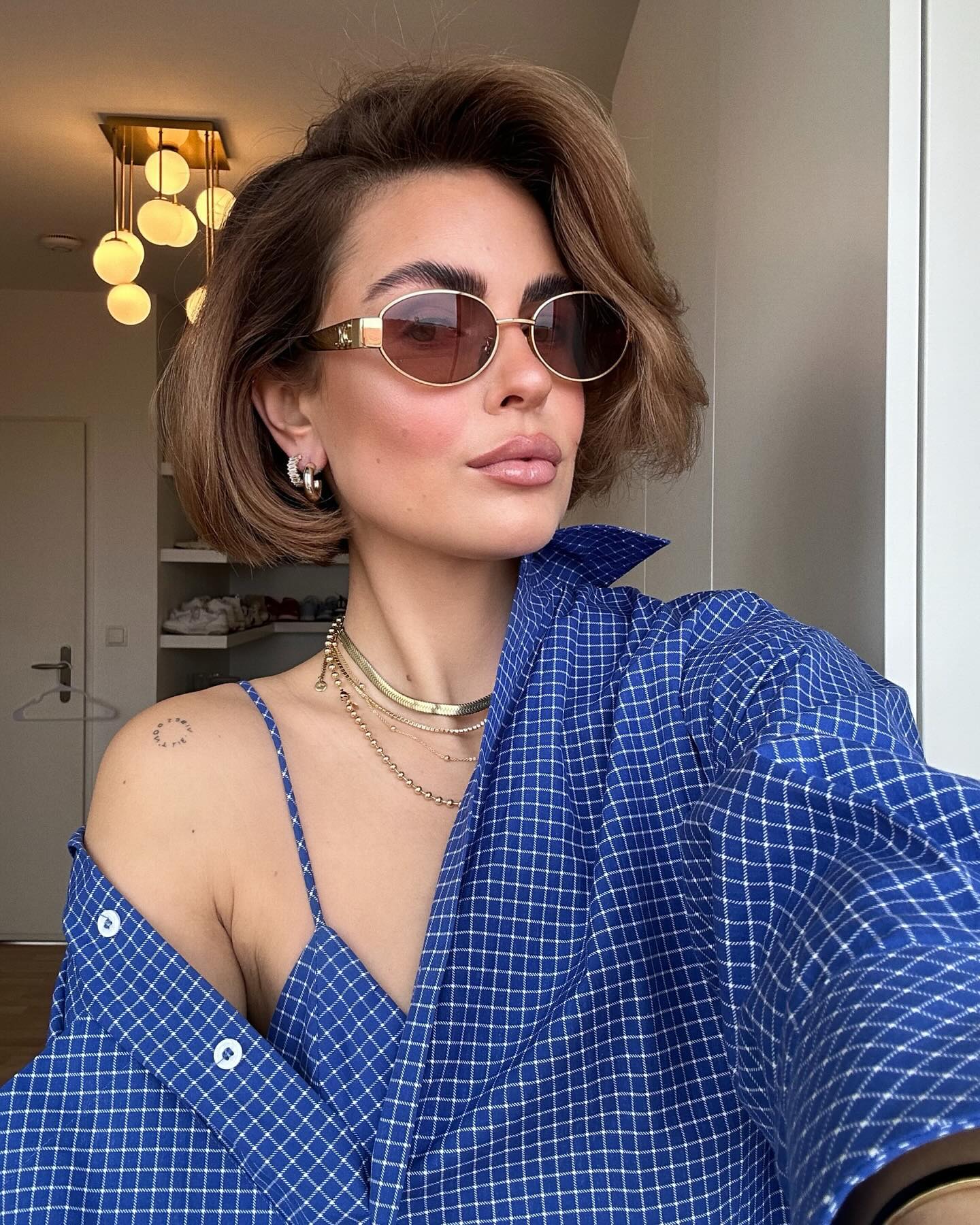Celine CTriomphe Metal Sunglasses