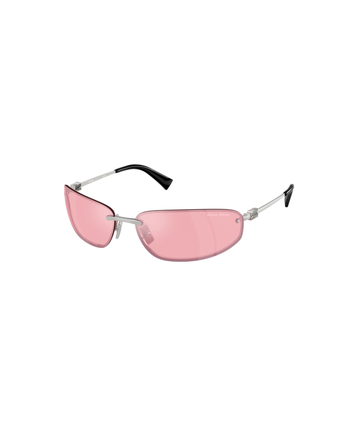 Miu Miu A50S Rimless Oval Metal Sunglasses