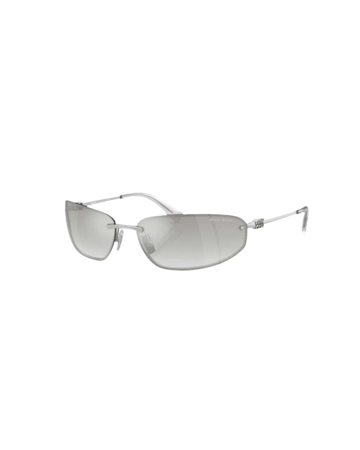 Miu Miu A50S Rimless Oval Metal Sunglasses