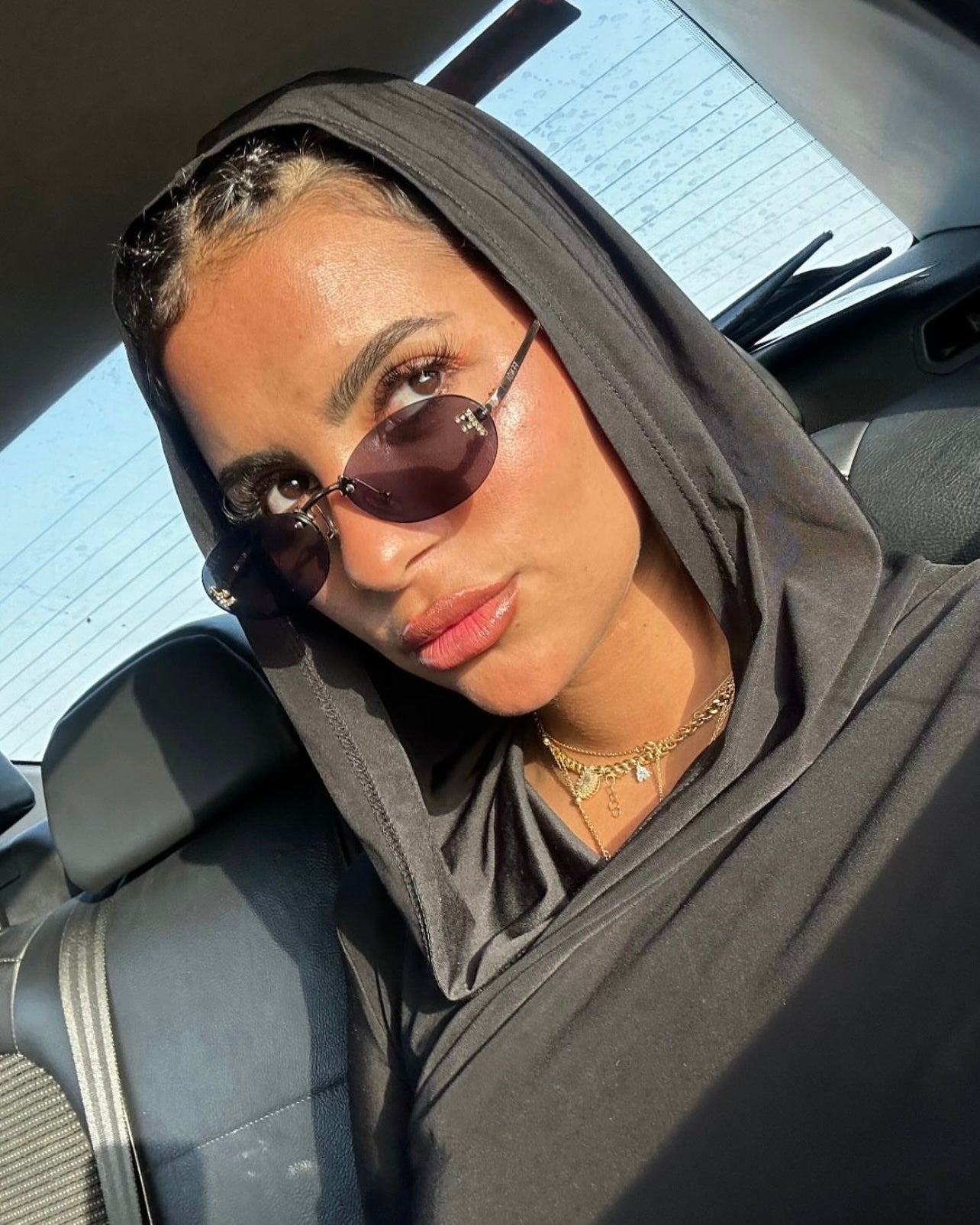 Fendi Rimless Round Sunglasses